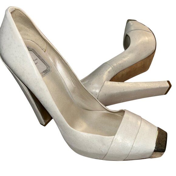 Christian Dior Paris France Runway Catwalk Model Sample bone white silve… - Picture 1 of 7